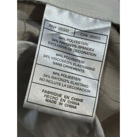 Tiger Woods Collection Plaid Shorts Men's Size 42 Beige Checkered Golf Casual - Picture 4 of 8